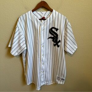 Vintage Majestic Chicago White Sox Stitched Pinstripe Jersey